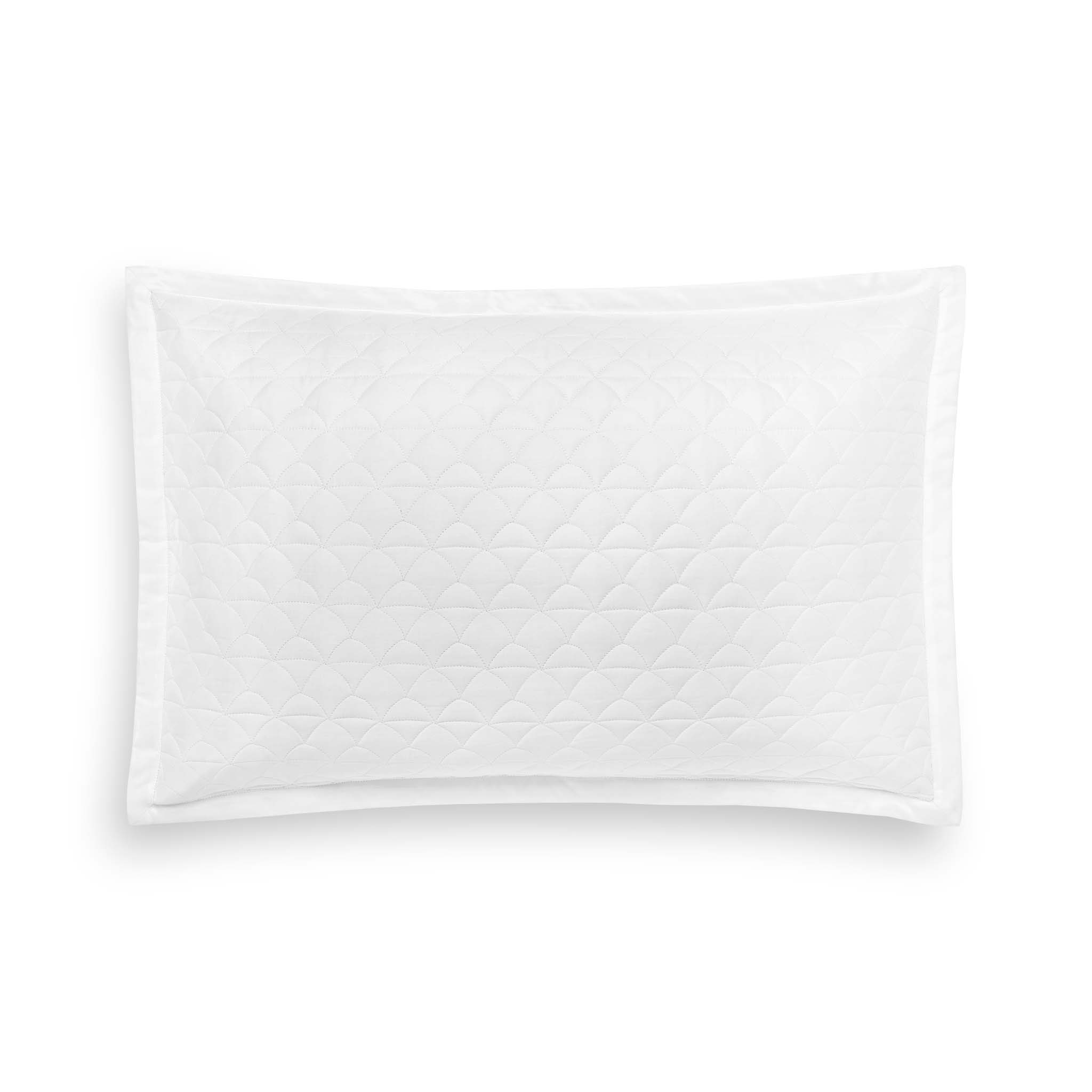 White Quilted Euro Pillow Sham